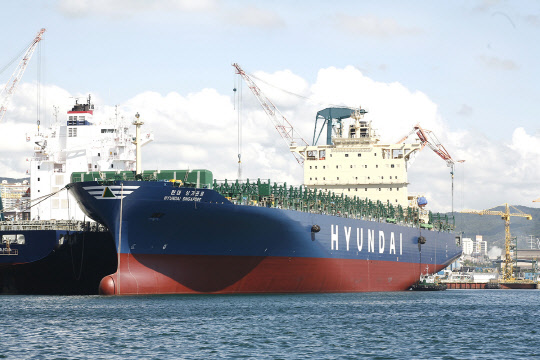 현대 싱가포르호. <현대상선 제공>